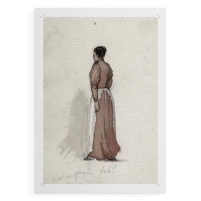 Vintage Sketch XLVII -Canvas Print Only - NOT FRAMED