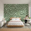 Murale abstraite apaisante de papier peint vert-325178166-325178164
