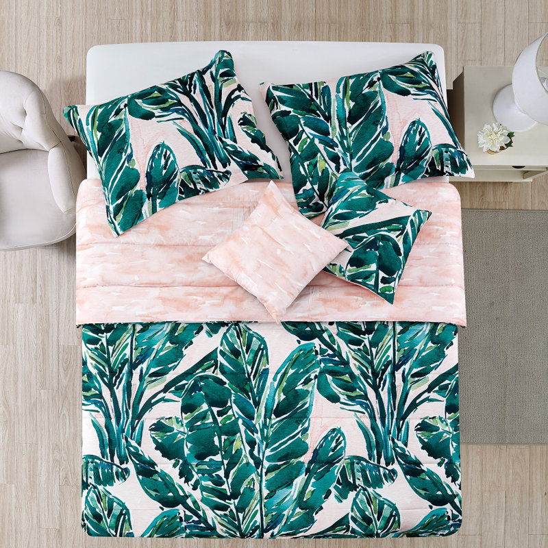 BarbarianByBarbraIgnatiev Coastal Floral Comforter Set & Reviews | Wayfair