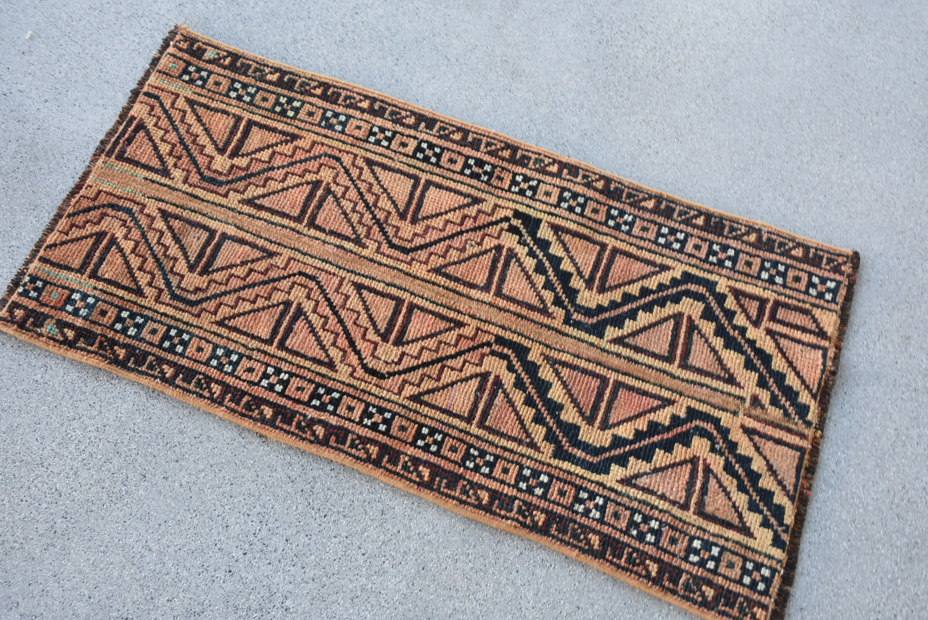 Kayra Home Bohemian Patchwork Rug, 19.3x38.6 Inch Brown Rug | Wayfair