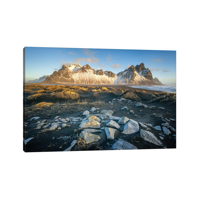 Iceland Vestrahorn, Stockness by Philippe Manguin - Wrapped Canvas Gallery-Wrapped Canvas Giclée, 20.32 cm H x 30.48 cm W