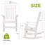 Abrahms HDPE Outdoor Rocking Chair-1479283372