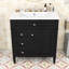 Meuble-lavabo simple autoportant contemporain avec lavabo en céramique et grand rangement Contemporary-1568712080