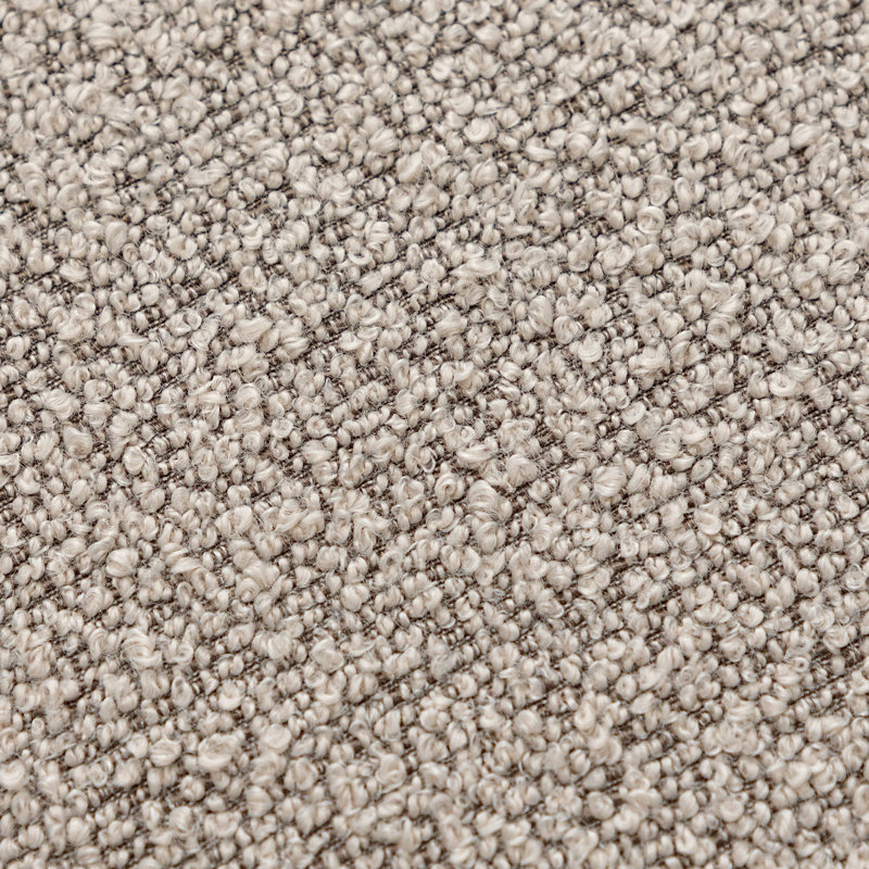 Overstreet 23" Wide Boucle Upholstered Ottoman, Taupe Boucle