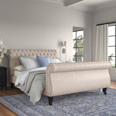 Vidette Upholstered Sleigh Bed