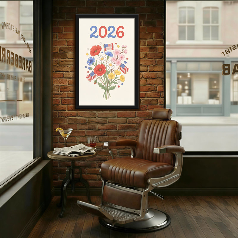 Mode, calendrier patriotique floral 2026, H 36 po x l 24 po
