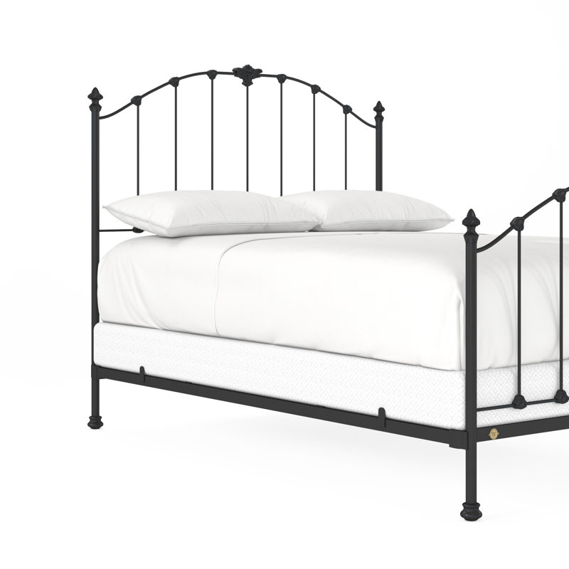 171 Country French Bed | Complete Standard, Gunmetal, Queen