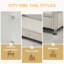Banc de rangement en velours de 62,2 pouces avec boutons en cristal et 1 coussin pour la chambre à coucher et le salon-299465389