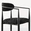 Chaises de salle à manger rembourrées en chenille avec accoudoirs-1814106599-1819366703