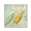 Jadaya «Turquoise Beach II» par Color Bakery, impression sur toile tendue-20092976