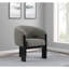 Fauteuil d'appoint rembourré brun Maciel