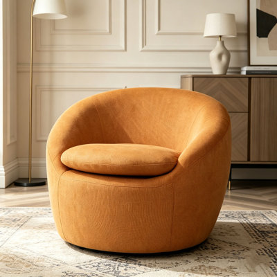 Fauteuil demi-tonneau, pivotant à 360 °