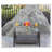 Emilene Glass Top Coffee Table