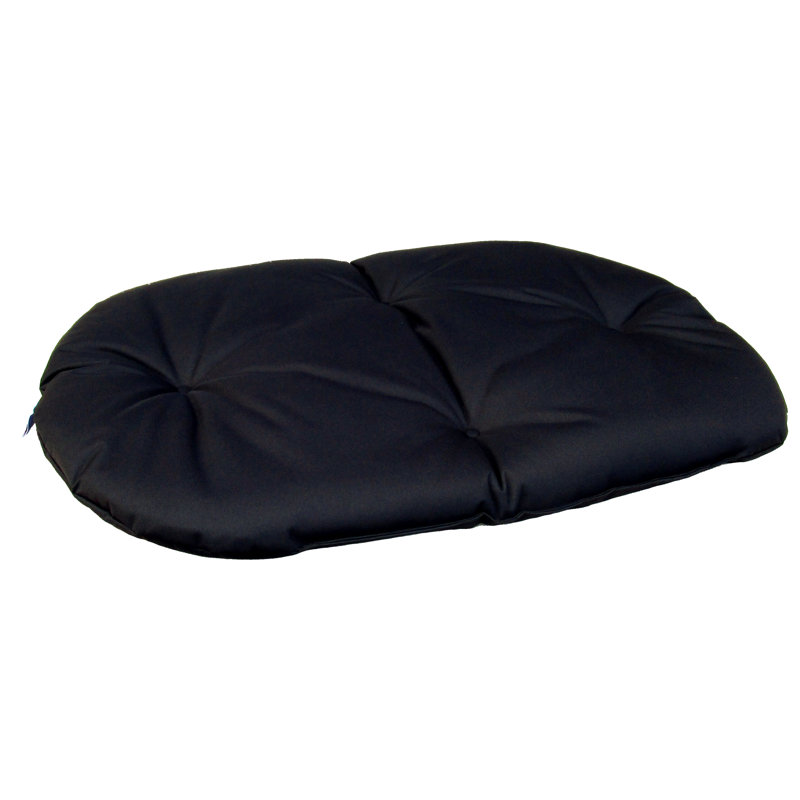 Polyester Pet Bed, Black, Medium (95cm W x 62cm D x 6cm H)