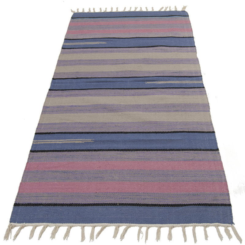 Runner Sehrazat Striped Hand Knotted 70cm X 140cm Area Rug