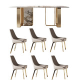 Kerschner 6 - Person Double Pedestal Dining Set