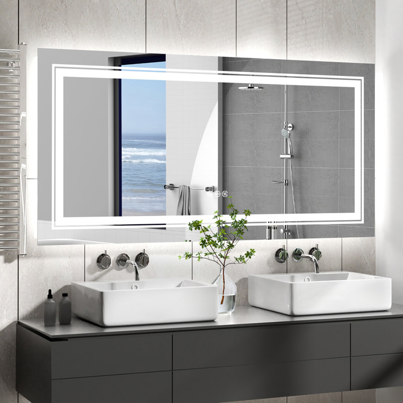 Shymel Rectangle Wall Mirror, 28" x 55"