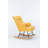 Comfortable High-Backrest Nursery Rocking Chair For Relaxation And Bonding