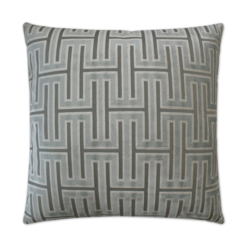 Coussin décoratif Carlyle, Glacier, Carré 20 po