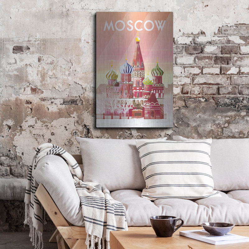 Ivy Bronx «Moscow» par Omar Escalante, art mural en métal, H 36 po x l 24 po