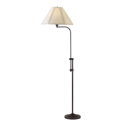 Lampe sur pied de 150 W à hauteur réglable (3 positions) en bronze foncé