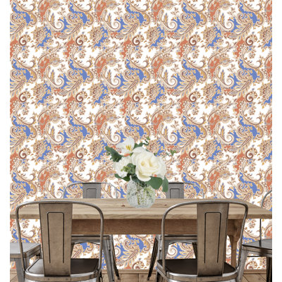Blina Peel & Stick Paisley Roll