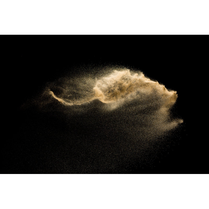 Nuage de sable abstrait., H 8 po x l 12 po