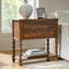 Jeremie Traditional 30"Tall Solid Wood 2-Drawer End Table with Built-in Charging Outlets-803585329