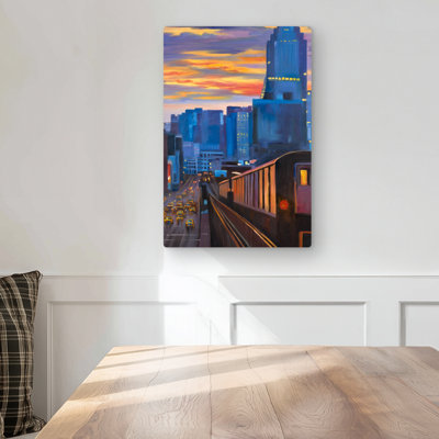 Subway in New York City - Contemporary Metal Print