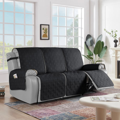 Chemika Adamstown 3 Seat Waterproof Recliner Couch Covers, Sofa Covers Non-SlipWith Elastic Straps Pocket For Dogs, Pets