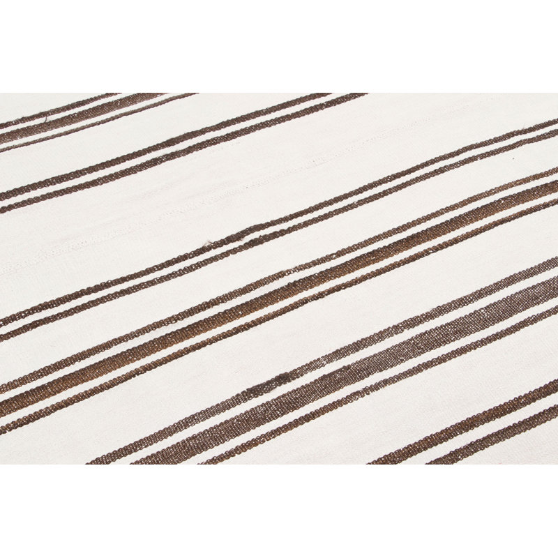 Handmade Geometric Area Rug, Beige