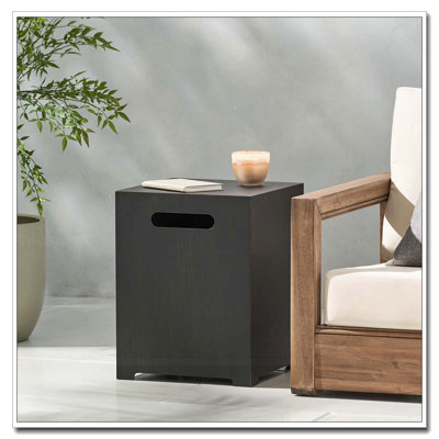 Outdoor Magnesium Oxide End Table,Side Table