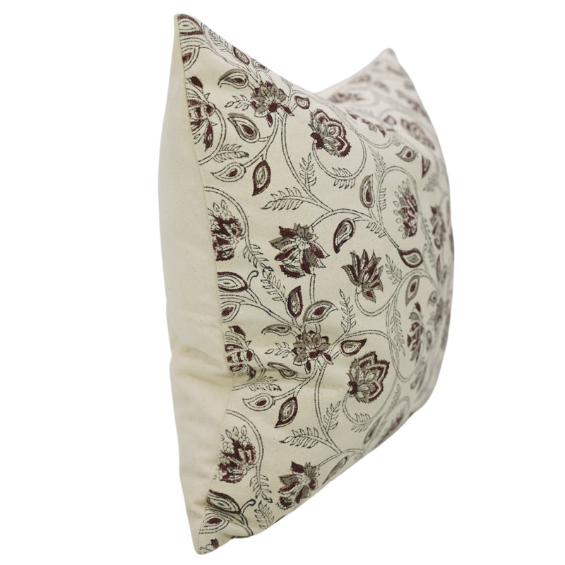 Housse de coussin décoratif Fab Fabine, coussin décoratif durable pour canapé, Saraswati, H 20 po x l 14 po