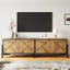 Unfinished TV Stand for TVs up to 65" with Fireplace Included