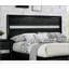 Lit de style contemporain avec tête de lit grand lit 1pc avec meubles de chambre à coucher