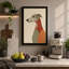 Greyhound in Geometry Mid-Century - Wrapped Canvas-1422221641-1422221649