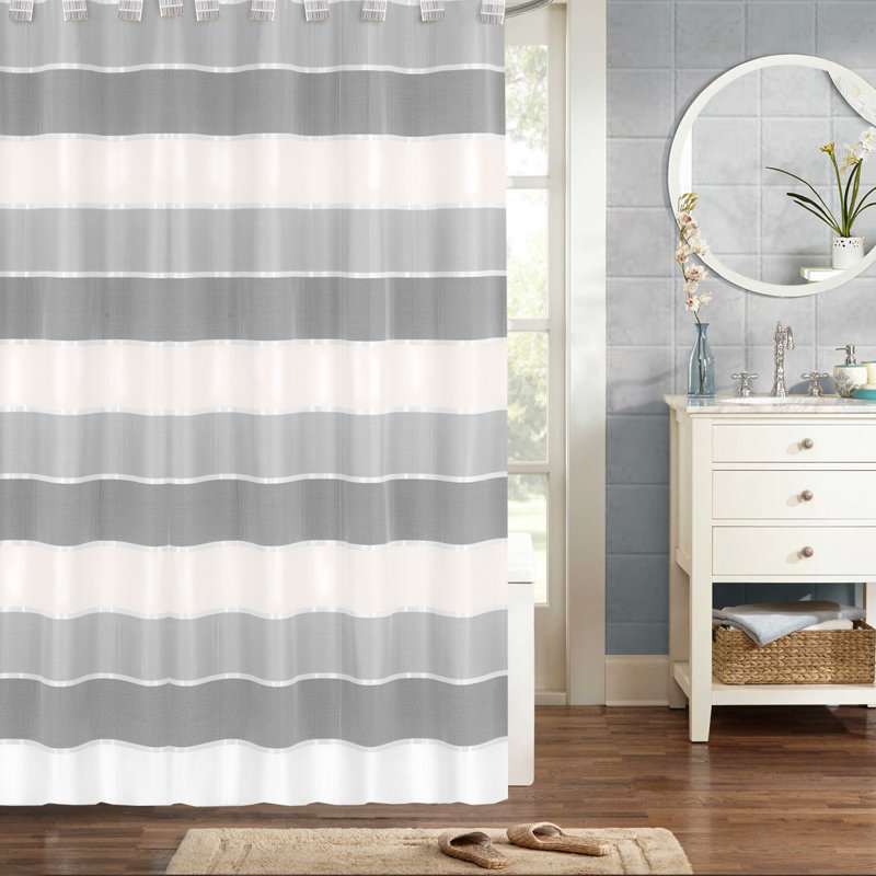 Hiatt Striped Shower Curtain