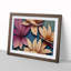 Blooming Flowers Art Deco - Framed Print-677932216-677932217