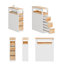 Armoire de rangement roulante pour salle de bain sur roulettes dissimulées avec 3 tiroirs et plateau supérieur mobile pour salle de bain l 9,1 po x P 25,6 po x H 32,3 po