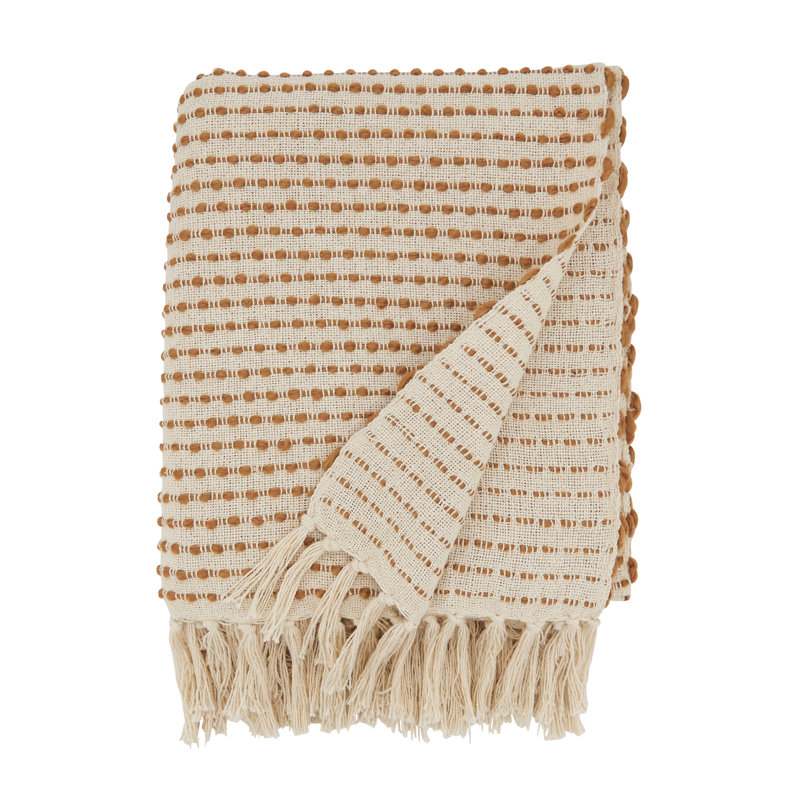 Hand Woven Throw Blanket, Natural