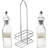 Glass Oil & Vinegar Cruet Set