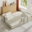 Canapé-lit convertible avec coussin cylindrique - Coussin pliant en velours côtelé pour une utilisation polyvalente dans le salon, la chambre à coucher, le salon et le studio-2474888