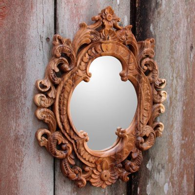 Gasquet Solid Wood Flat Mirror
