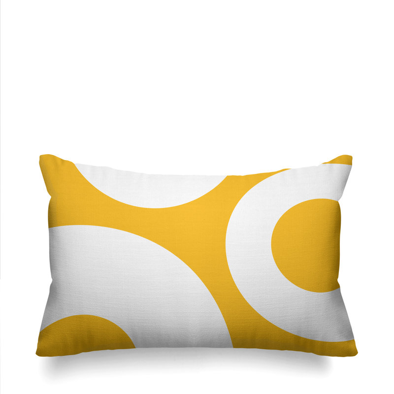 Coussin lombaire intérieur / extérieur Luella, Jaune