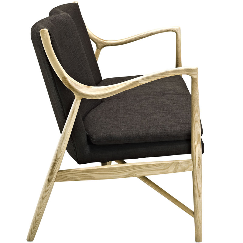 Modway Heed Loveseat, Wool/Viscose Brown
