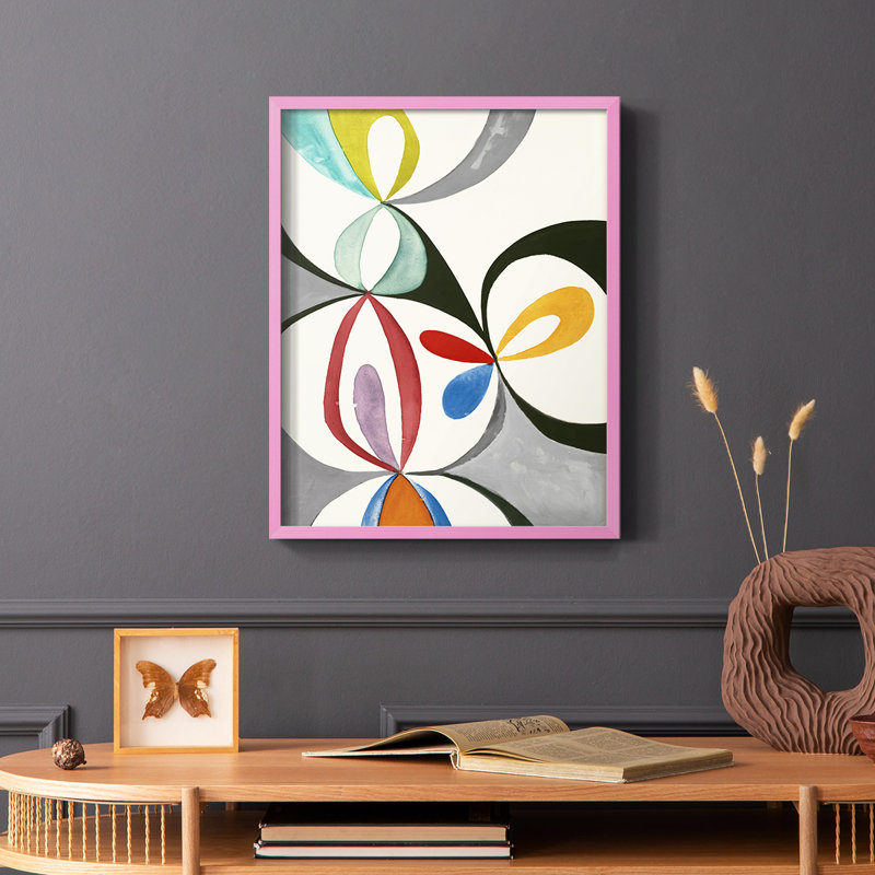 Magic Tricks III Framed Print - Solid Wood, Pink, 10" H x 8" W