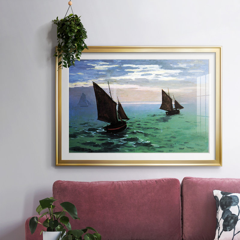 Le Havre, reproduction d'art sur papier, Or, H 19 po x l 27 po x P 1,5 po