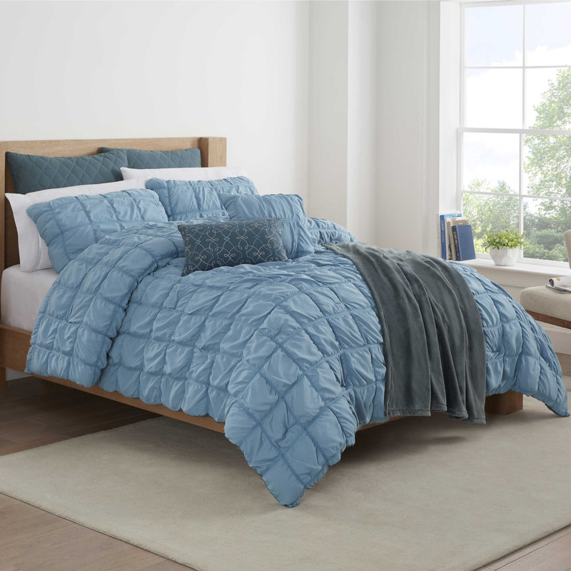 Martex Troy 8-Piece Bed in a Bag Comforter Set, Queen Comforter + 7 Additional Pieces