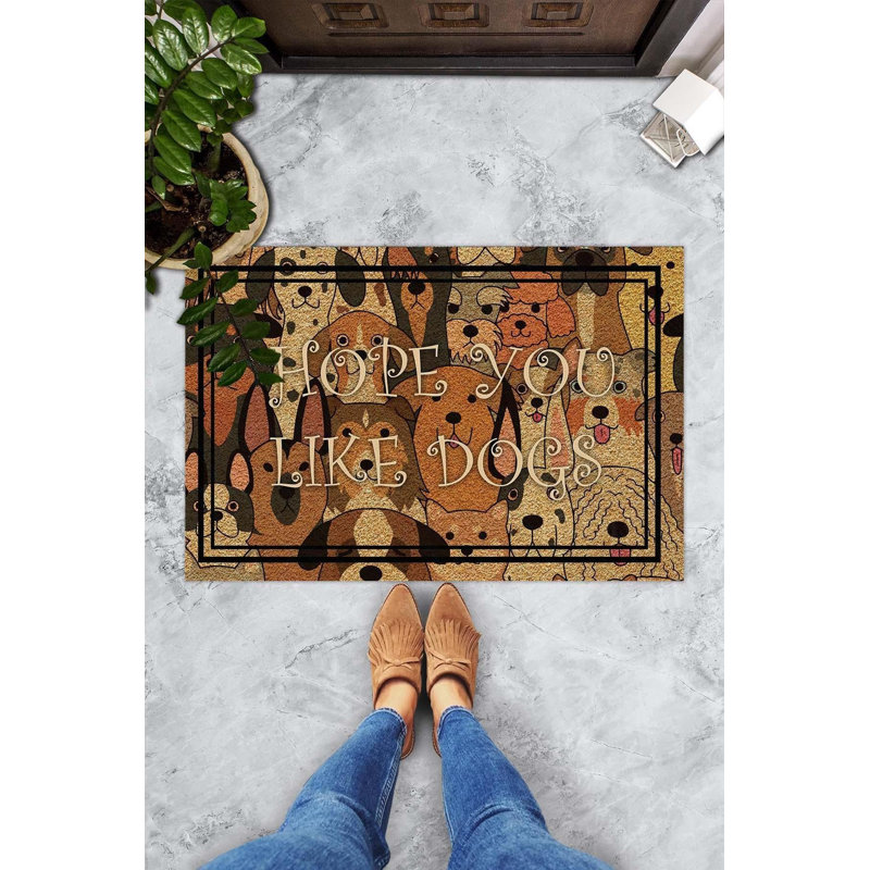 Durable PVC Doormat, Non-Slip Underside, 15.7 x 23.6 inches | 100% PVC Material, Machine Washable at 86°F | Perfect for Indoor & Outdoor Use, Easy to Clean, Stylish & Functional Welcome Mat