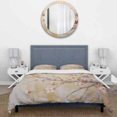 Apple Blossom Harmony III - Apple Blossom Duvet Cover Set - Microfiber Polyester